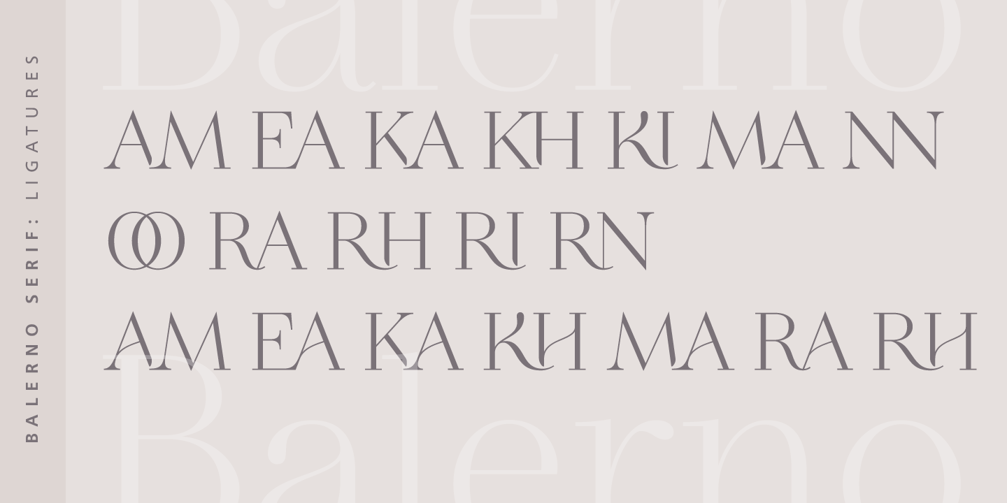 Ejemplo de fuente Balerno Serif #4